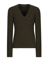 Wool V-neck sweater - | Dolce & Gabbana