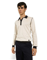Long-sleeved silk polo-shirt - | Dolce & Gabbana