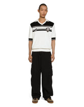 Cotton polo-shirt with DG logo patch - | Dolce & Gabbana