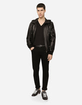 Black slim-fit stretch jeans - | Dolce & Gabbana