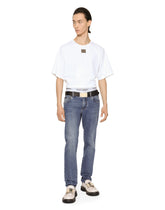 Mid blue wash slim-fit stretch jeans - | Dolce & Gabbana
