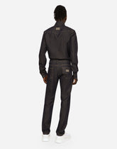 Blue slim-fit stretch jeans - | Dolce & Gabbana