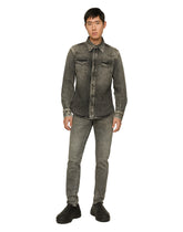 Light gray wash slim-fit stretch jeans - | Dolce & Gabbana