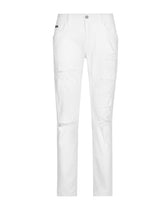 White slim-fit stretch jeans - | Dolce & Gabbana