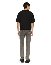 Light gray wash slim-fit stretch jeans - | Dolce & Gabbana