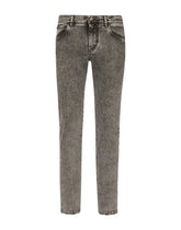Light gray wash slim-fit stretch jeans - | Dolce & Gabbana