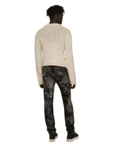 Marbled slim fit stretch jeans - | Dolce & Gabbana