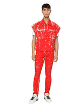 Overdyed slim-fit stretch jeans with abrasions - | Dolce & Gabbana