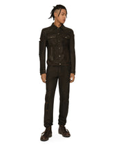 Slim-fit waxed stretch denim jeans - | Dolce & Gabbana