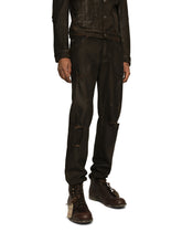 Slim-fit waxed stretch denim jeans - | Dolce & Gabbana
