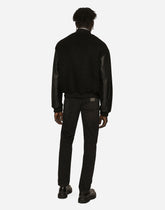 Slim fit stretch denim jeans with subtle abrasions - | Dolce & Gabbana