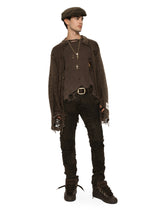 Slim-fit overdyed patchwork jeans - | Dolce & Gabbana