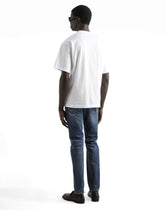 Slim-fit stretch cotton jeans with logo embroidery - | Dolce & Gabbana