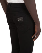 Black skinny stretch jeans - | Dolce & Gabbana