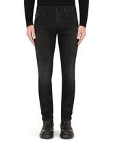 Grey stretch skinny jeans - | Dolce & Gabbana