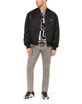 Gray wash skinny stretch jeans - | Dolce & Gabbana