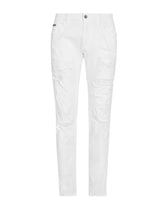 White skinny stretch jeans - | Dolce & Gabbana