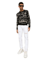 White skinny stretch jeans - | Dolce & Gabbana