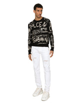 White skinny stretch jeans - | Dolce & Gabbana