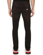 STRETCH DENIM SKINNY JEANS - | Dolce & Gabbana
