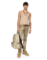 Overdyed skinny fit stretch jeans with rips - | Dolce & Gabbana