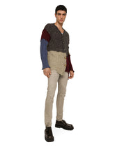 Washed stretch denim jeans with abrasions - | Dolce & Gabbana