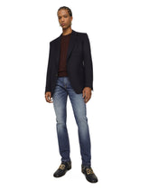 Washed skinny fit stretch denim jeans - | Dolce & Gabbana