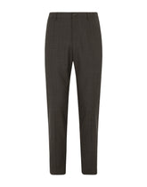 Check wool pants - | Dolce & Gabbana