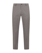 Check cotton pants - | Dolce & Gabbana