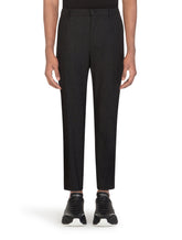 Pinstripe stretch wool pants - | Dolce & Gabbana