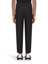 Pinstripe stretch wool pants - | Dolce & Gabbana