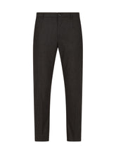 Pinstripe stretch wool pants - | Dolce & Gabbana