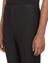 Pinstripe stretch wool pants - | Dolce & Gabbana