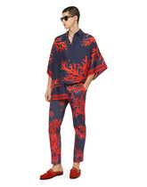 Brushstroke-print silk and cotton pants - | Dolce & Gabbana