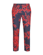 Brushstroke-print silk and cotton pants - | Dolce & Gabbana