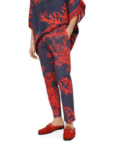 Brushstroke-print silk and cotton pants - | Dolce & Gabbana