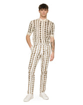 Coin print stretch drill pants - | Dolce & Gabbana