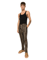 Coin print stretch drill pants - | Dolce & Gabbana