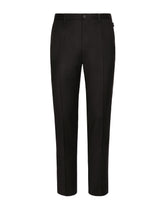 Stretch wool pants - | Dolce & Gabbana