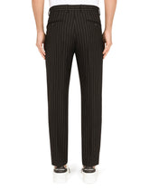 Pinstripe wool pants - | Dolce & Gabbana