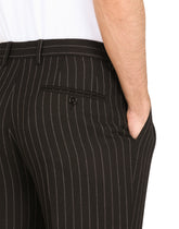 Pinstripe wool pants - | Dolce & Gabbana
