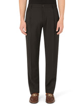 Stretch pinstripe pants - | Dolce & Gabbana
