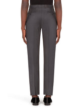 Wool pants with darts - | Dolce & Gabbana
