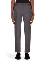Wool pants with darts - | Dolce & Gabbana