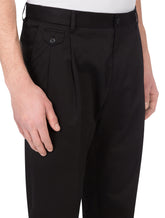 Stretch cotton pants - | Dolce & Gabbana
