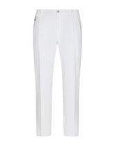 Stretch cotton pants - | Dolce & Gabbana