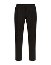 Stretch jersey skinny fit pants - | Dolce & Gabbana