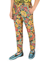 Floral lamé jacquard pants - | Dolce & Gabbana