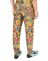 Floral lamé jacquard pants - | Dolce & Gabbana