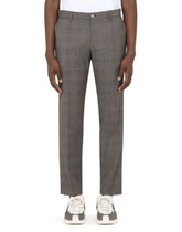 Wool glen plaid pants - | Dolce & Gabbana
